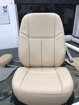 Automobile seat completely recovered