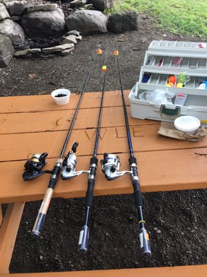 Fishing on the lake