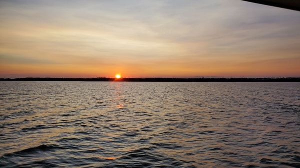 Sunset on dolphin boat ride 9/9/2020