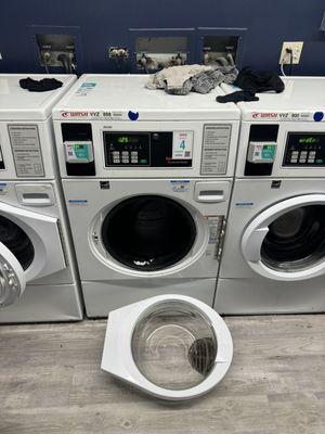 Broken laundry machine