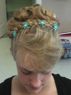 Prom updo front view