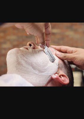 Try our hot towel shave with nice face massage only for $15