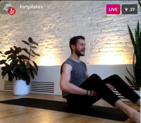 Thanks to Fort Pilates Fitness Instructor Brendan + Yelp Brooklyn for providing us w/ the 1/2 hr. class on Yelp Brooklyn's IG Live...