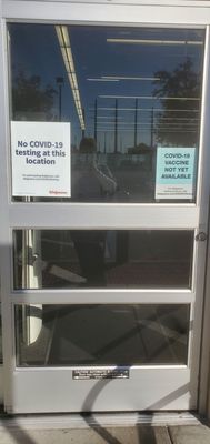 No testing or vaccines right now