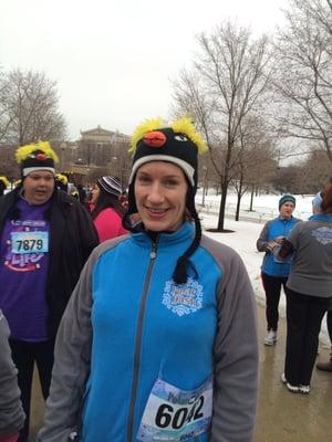 Despite the race disorganization, the fleece and hat were super cute.