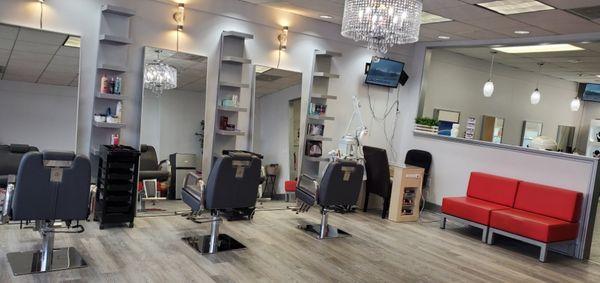 Part of the salon