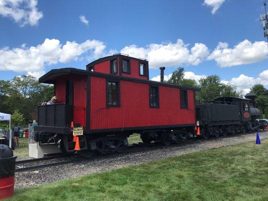 Take a walk inside the train, Shelby Township Art Fair August 10 & 11 2019