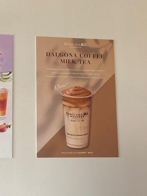 Dalgona coffee is the only coffee they have.  You can adjust sugar and change milk