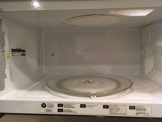 She cleaned not only the big items but also the details like inside the microwave