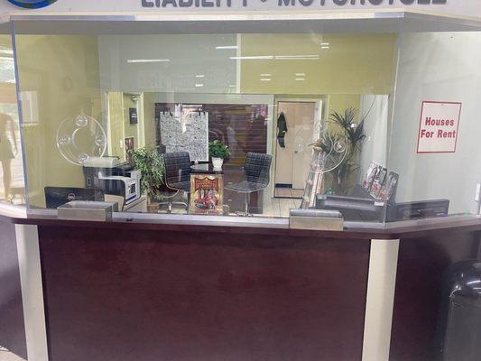 Front desk of revive auto broker.