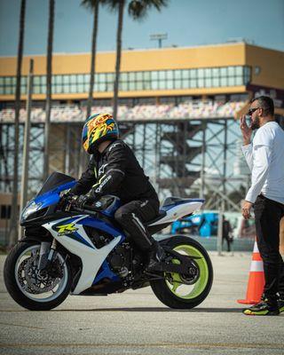 Street Training II with Leandro Pereira from MotoHub in Homestead Speedway Miami.