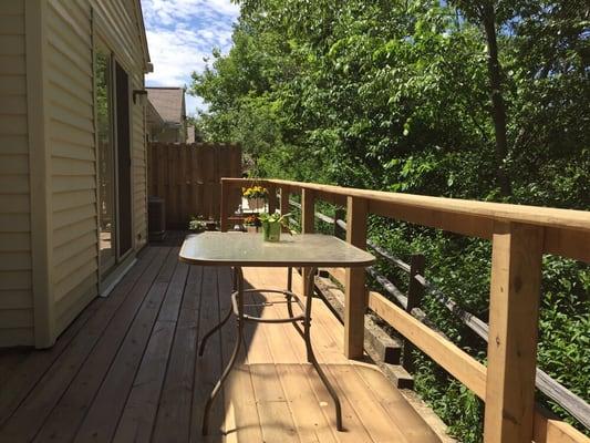 Deck after stain