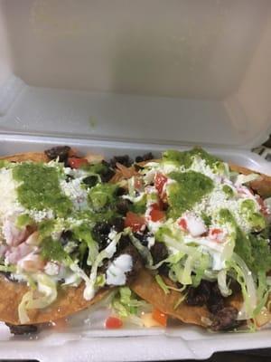 Steak tostada