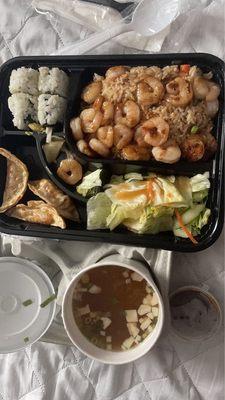 Shrimp bento