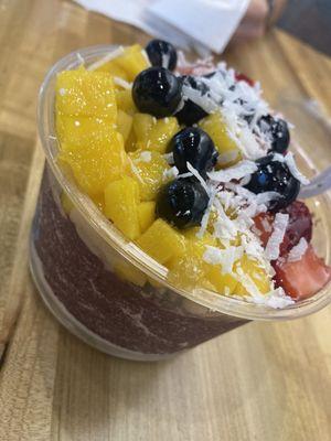 Acai bowl. No banana sub mango