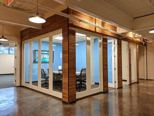 Shared conference rooms, phone booths and more.