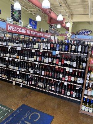 Inside wine selection