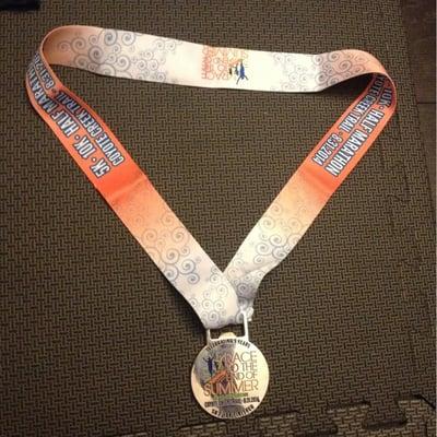 finisher medal for 5k and 10k runners