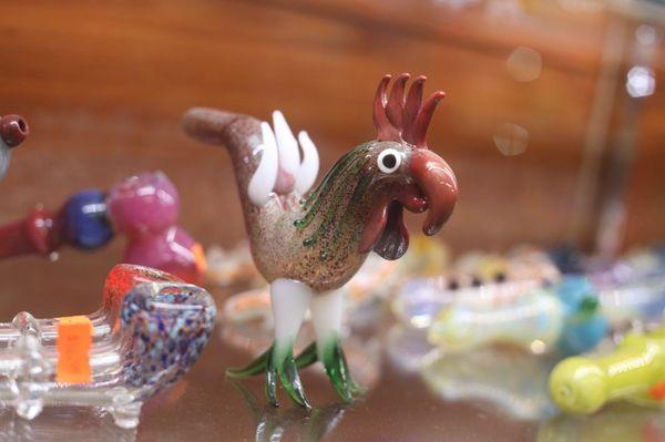 Rooster glass