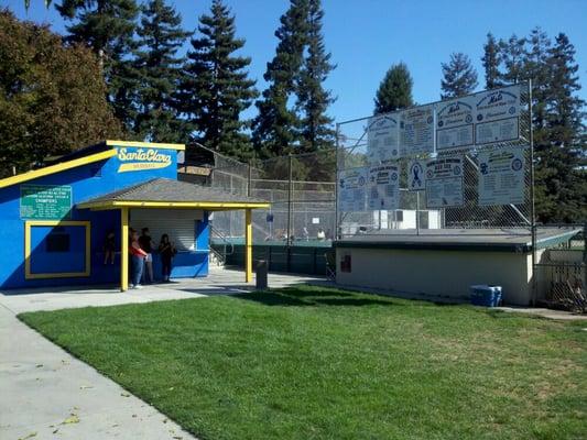 Snack bar and field