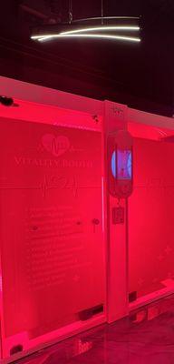 come experience our Advanced Red Light Vitality Booths , we take wellness to a new scientific wellness on the cellular level