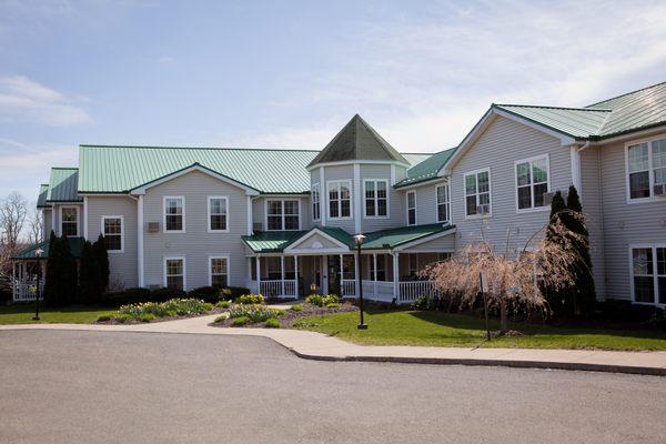 An exterior shot of our sister facility, Elderwood Assisted Living at Waverly, located right on campus.