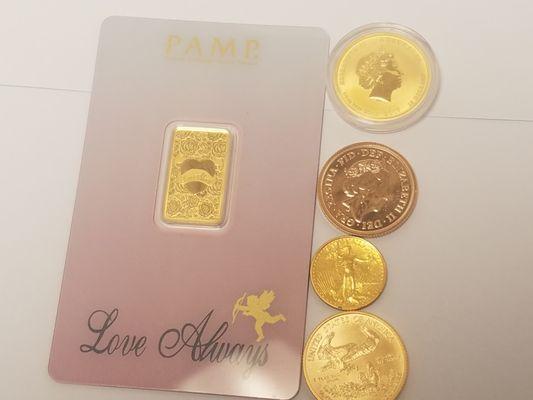 Three of gold bullion coins came today, we buy/sell gold bullion coins