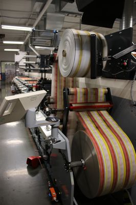 Flexo Printing Press - MPS for Linerless Labels and Banded Labels