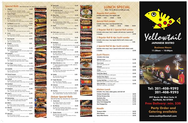 Menu front