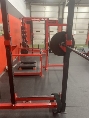 Squat racks and belt squat machine