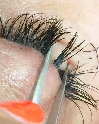 Lashes Done by a different lash tech