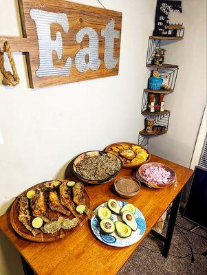 Full Haitian Dinner Popular Haitian Cuisine