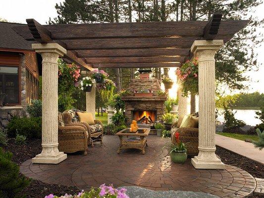 Homes with outdoor spaces.