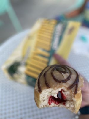 Peanut butter and jelly donut!