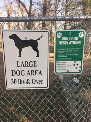 Large dog area