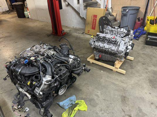 Brand new BMW engine swap