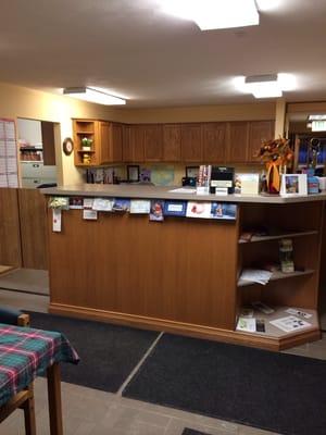 Town Administrative Offices lobby, reception area.