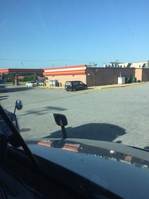 View of store from side parking lot.