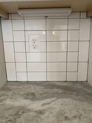 Incorrect install, and wrong color grout!