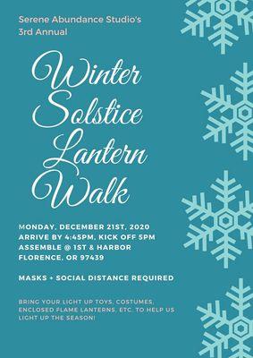 Winter Solstice Lantern Walk Flyer