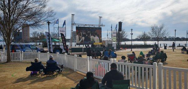 MEAC Basketball tournament 2021 Viewing party Town Point Park  Norfolk Virginia