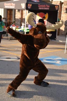 Mason the Moose at our Children's Carnival 2014