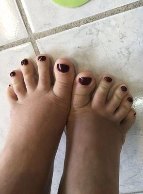 Matching mani & pedi