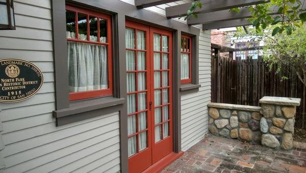 Front parlor as seen from outside