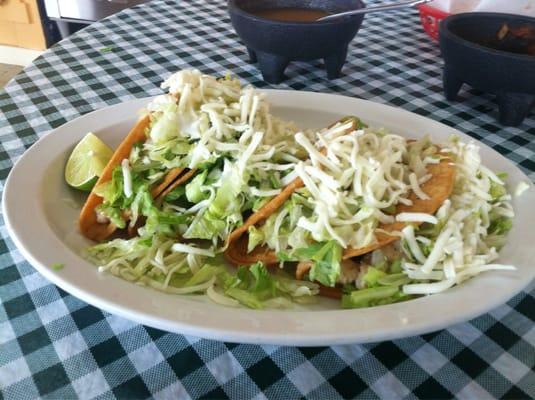 Fried chicken tacos