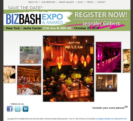 Professional Services and Event Planning wbesites