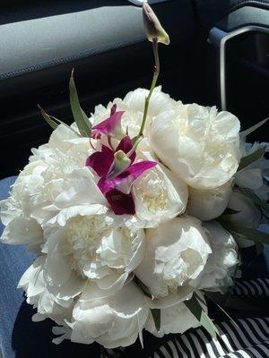 My bridal bouquet the day after the wedding.