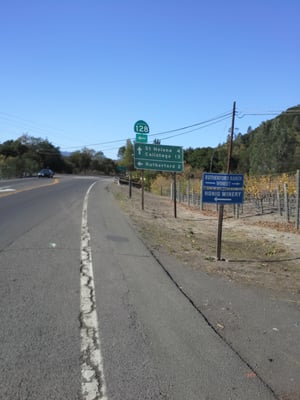 Gets a bit choppy in areas, but you can ride the length of Napa