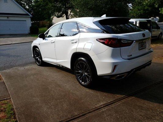 Lexus Fsport washed and waxed