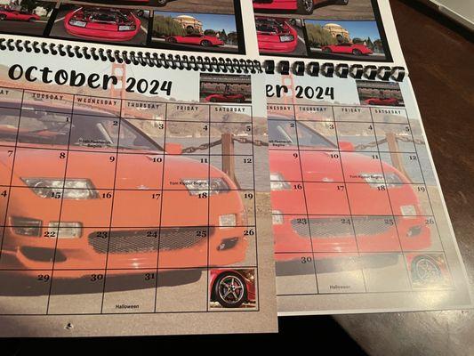 Colors were a little off from the sample page that they printed for us. Looks like an orange car instead of red.